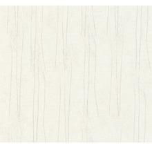 Weiße Tapete mit vertikalem Muster