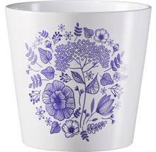 Pot de fleurs avec motif floral