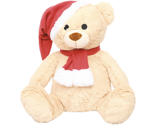 Animal en peluche Lafiora ours h 40 cm brun