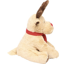 Peluche renne avec écharpe rouge