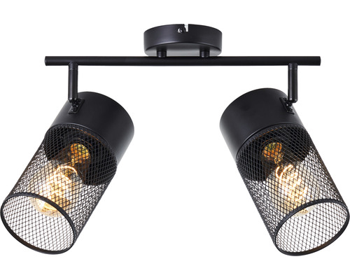 Deckenleuchte mit zwei Strahlern mit Metallschirm