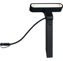 Schwarze Gartenleuchte mit Erdspieß