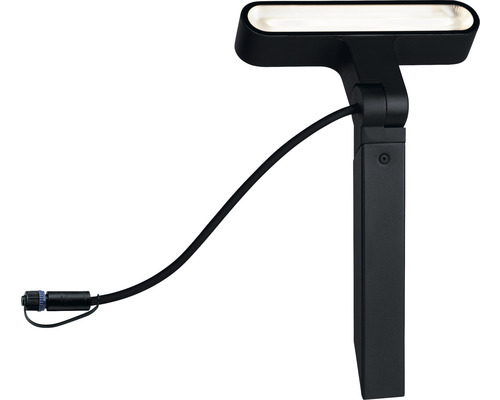 Schwarze Gartenleuchte mit Erdspieß