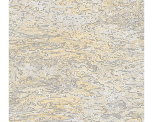 Papier peint intissé 38358-2 marbre beige-gris brillant Papier peint à aspect marbré