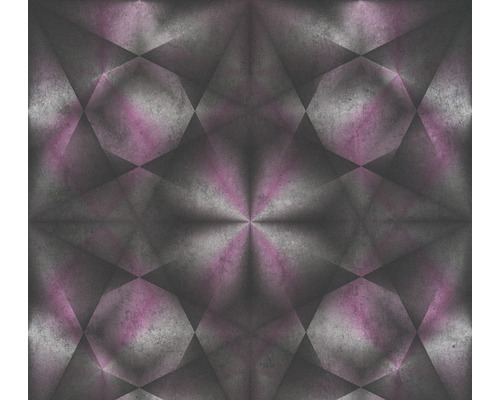 Papier peint intissé 38692-1 motif graphique béton rose vif Motif géométrique abstrait pour décoration murale