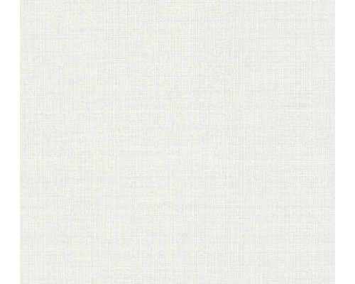 Papier peint intissé 38694-3 uni aspect lin blanc-gris Gros plan d''un papier peint texturé