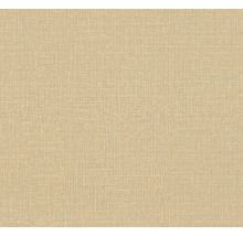 Papier peint intissé 38694-5 uni aspect lin beige-blanc