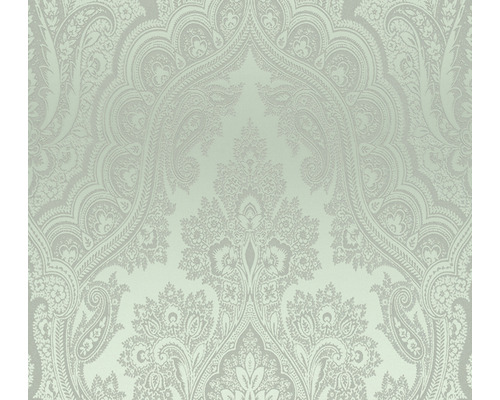Papier peint intissé 38708-1 ornement turquoise-argent Papier peint à motifs ornementaux
