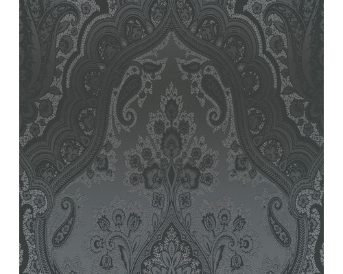 Papier peint intissé 38708-5 ornement baroque noir Papier peint à motifs cachemire
