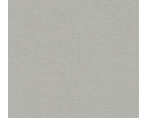 Papier peint intissé 38712-2 uni aspect textile gris