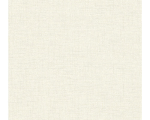 Papier peint intissé 38712-8 uni aspect textile blanc-gris Papier peint avec une structure fine