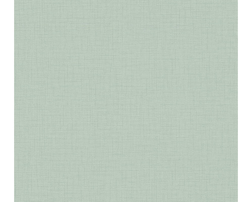 Papier peint intissé 38712-9 uni aspect textile turquoise