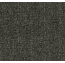 Papier peint intissé 38694-2 uni aspect lin noir-or