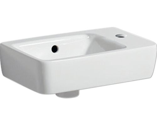 Lave-mains GEBERIT Renova Compact 40 x 25 cm blanc trou de robinetterie à droite 276140000