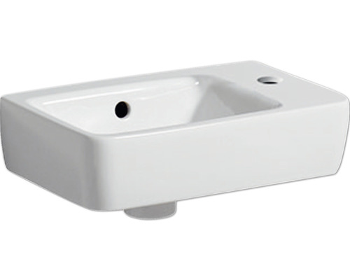 GEBERIT Handwaschbecken Renova Compact 40 x 25 cm weiss glänzend 276140000 Keramik Handwaschbecken zur Wandmontage