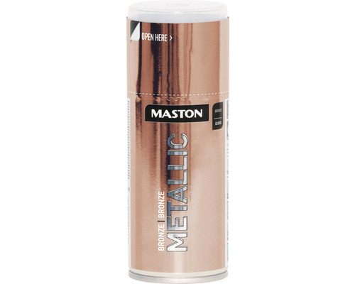 Peinture aérosol Maston bronze métallique 150 ml Bombe de peinture métallisée bronze Maston