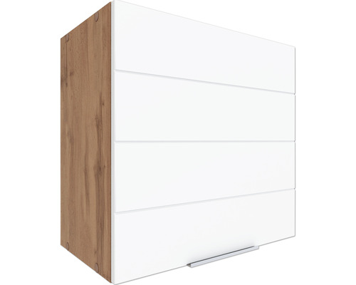 Hängeschrank Held Möbel Florenz BxTxH 60 x 34 x 57 cm Front weiss matt Korpus eiche hell