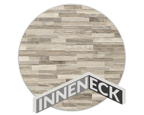 Angle pour plaquette de parement intérieur Forest greige Angle intérieur du carreau mural aspect bois