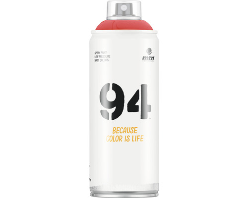 Peinture aérosol peinture phosphorescente MTN Montana 94 rouge néon 400 ml