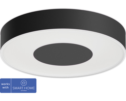 Plafonnier LED Philips Hue Infuse 1 x 33,5 W noir Compatible avec SMART HOME by hornbach