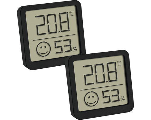 Deux hygromètres numériques pour mesurer la température et l''humidité