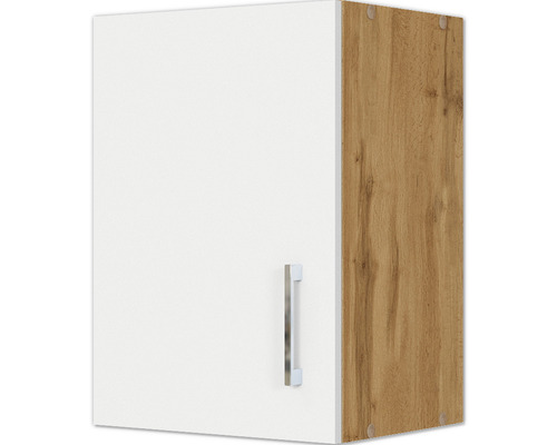 Hängeschrank Held Möbel Sorrento BxTxH 40 x 34 x 57 cm Front weiss matt Korpus eiche hell