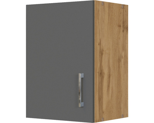 Hängeschrank Held Möbel Sorrento BxTxH 40 x 34 x 57 cm Front anthrazit matt Korpus eiche hell