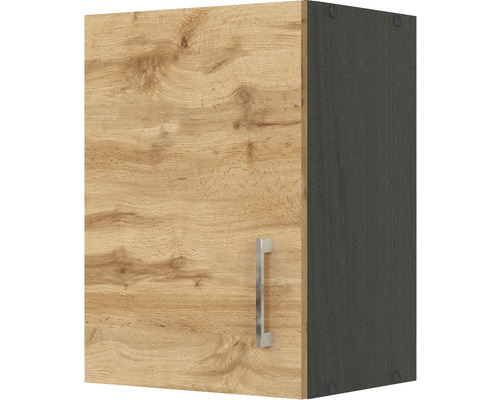 Hängeschrank Held Möbel Sorrento BxTxH 40 x 34 x 57 cm Front eiche hell matt Korpus grau