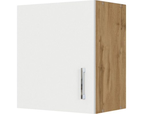 Hängeschrank Held Möbel Sorrento BxTxH 50 x 34 x 57 cm Front weiss matt Korpus eiche hell