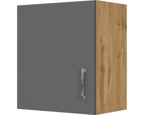 Hängeschrank Held Möbel Sorrento BxTxH 50 x 34 x 57 cm Front anthrazit matt Korpus eiche hell