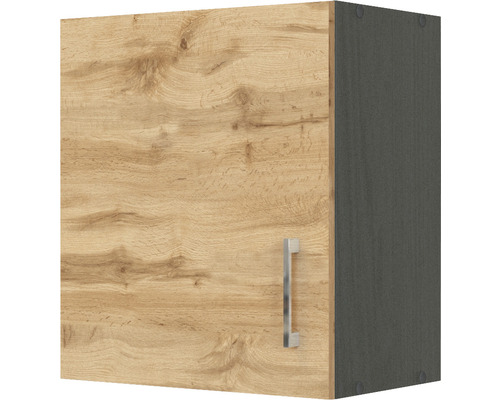 Hängeschrank Held Möbel Sorrento BxTxH 50 x 34 x 57 cm Front eiche hell matt Korpus grau