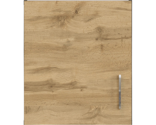 Porte de placard avec décor bois et poignée