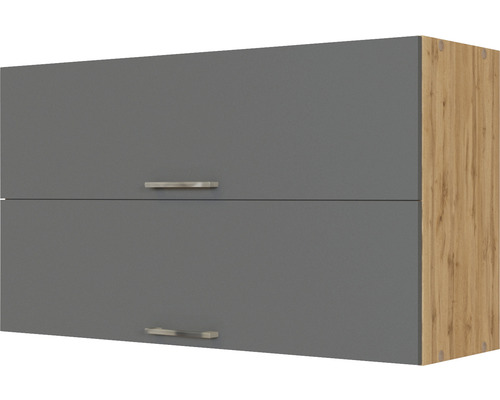 Klapphängeschrank Held Möbel Sorrento BxTxH 100 x 34 x 57 cm Front anthrazit matt Korpus eiche hell Klapphängeschrank Held Möbel Sorrento BxTxH 100 x 34 x 57 cm Front anthrazit matt Korpus eiche hell