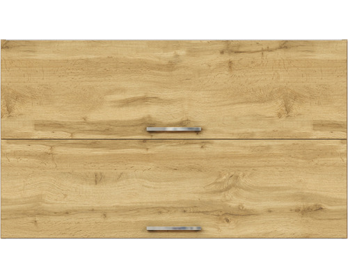 Façade d''armoire de cuisine avec structure en bois et poignées