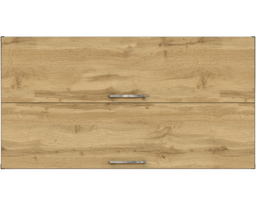 Meuble de cuisine avec deux tiroirs et poignées