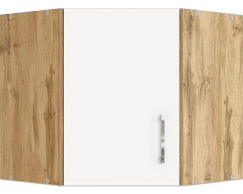 Meuble haut avec structure en bois et poignée