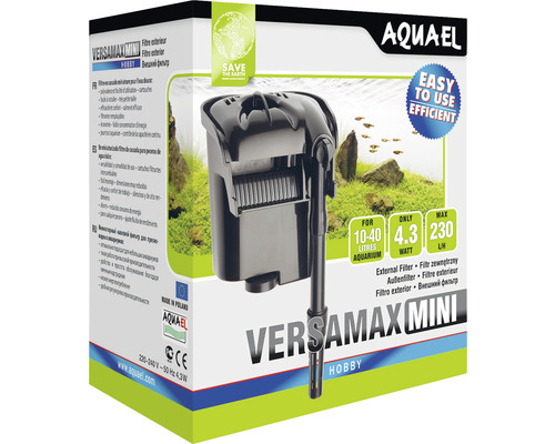 Aquael Versamax Mini Aussenfilter für Aquarien von 10 bis 40 Liter