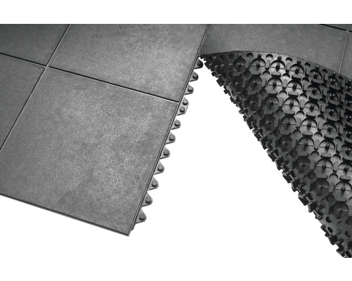 Gummimatten Solid Tile anthrazit 90x90 cm