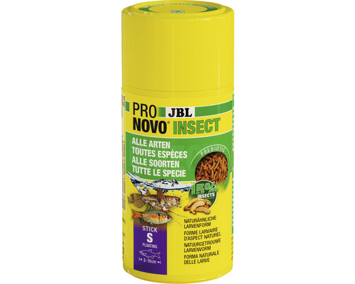 Nourriture en bâtonnets JBL PRONOVO INSECT STICK Taille S 100 ml