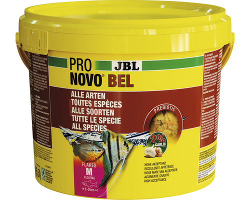 Flockenfutter JBL PRONOVO BEL FLAKES Gr. M 5,5 l JBL Pro Novo Bel Fischfutter für alle Arten