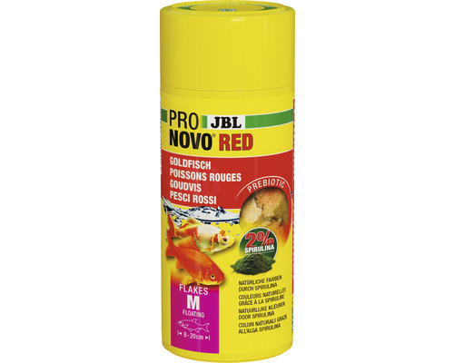 Flockenfutter JBL PRONOVO RED FLAKES Gr. M 250 ml Goldfischfutter