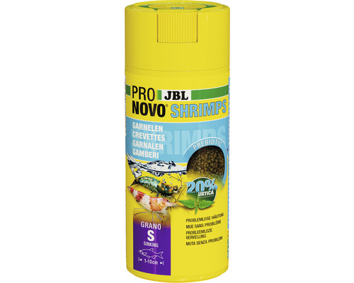 Granulatfutter JBL PRONOVO SHRIMPS GRANO Gr. S 250 ml JBL Pro Novo Shrimps Futter für Zwerggarnelen
