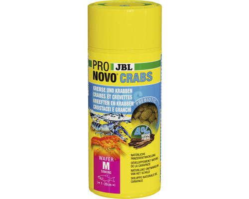 Nourriture en comprimés JBL PRONOVO CRABS WAFER Taille M 250 ml