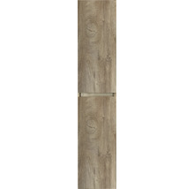 Armoire haute sanox Frozen 3D lxhxp 35x170x35 cm grain oak