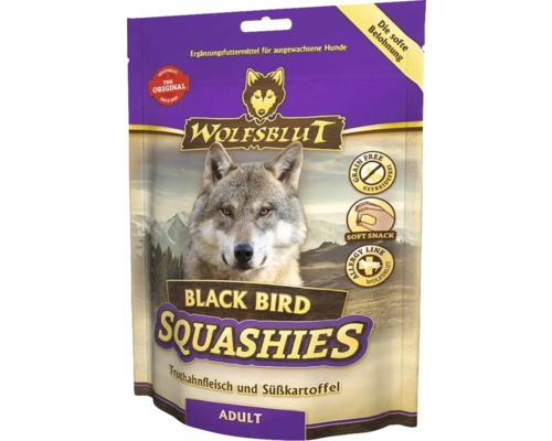 WOLFSBLUT Snack pour chiens Black Bird Squashies 300 g