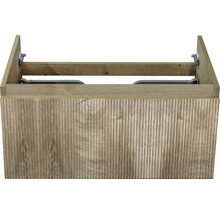 Meuble sous-vasque Sanox Frozen couleur de façade grain oak 80 x 40 x 45 cm