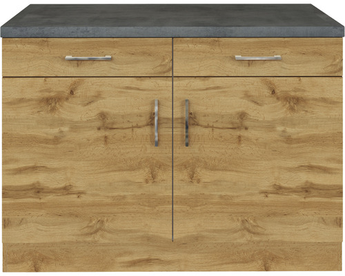 Meuble sous-vasque avec deux tiroirs et deux portes