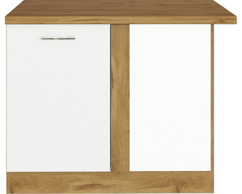 Meuble bas avec une porte et un compartiment ouvert