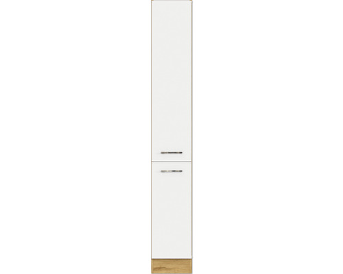 Küchenhochschrank mit zwei Türen und Griffen