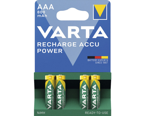 Varta Akku-Batterie AAA Micro 4 St